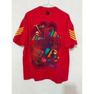Beatles Love x Cirque du Soleil Graphic T-Shirt 2011 Size XL Red